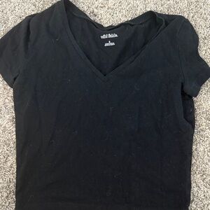 Wild Fable Classic Black V-Neck Tee